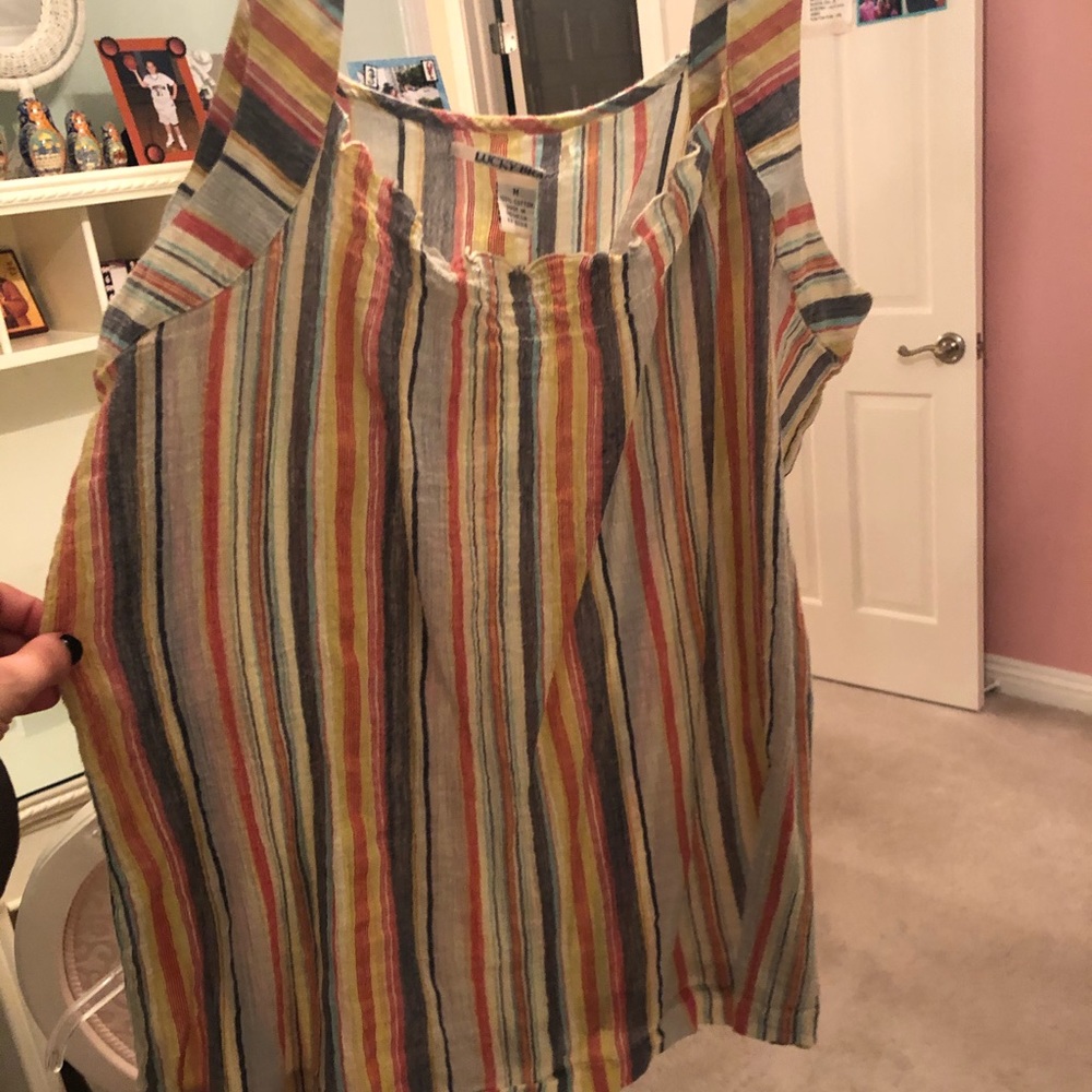 Lucky brand tank very vibrant colors